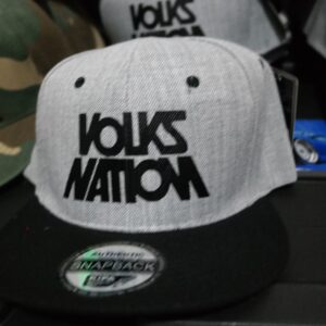 Grey & Black Hat/ Black Lettering