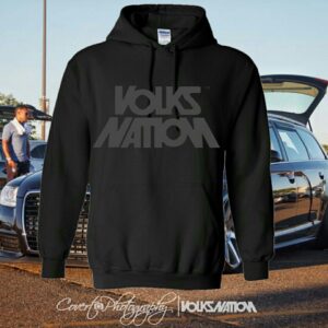 Black Sweater & Grey Lettering