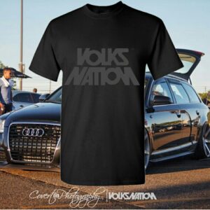 Black Shirt & Grey Lettering