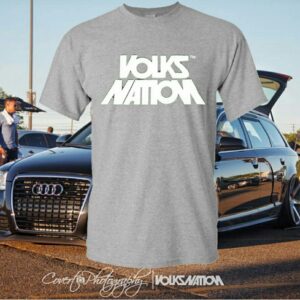 Grey Shirt & White Lettering